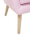 Rózsaszín kárpitozott fotel DRAMMEN _752781