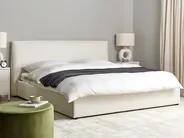 Ottoman Bed LAVAUR Boucle Off-White 180 x 200 cm (EU Super King)_913358