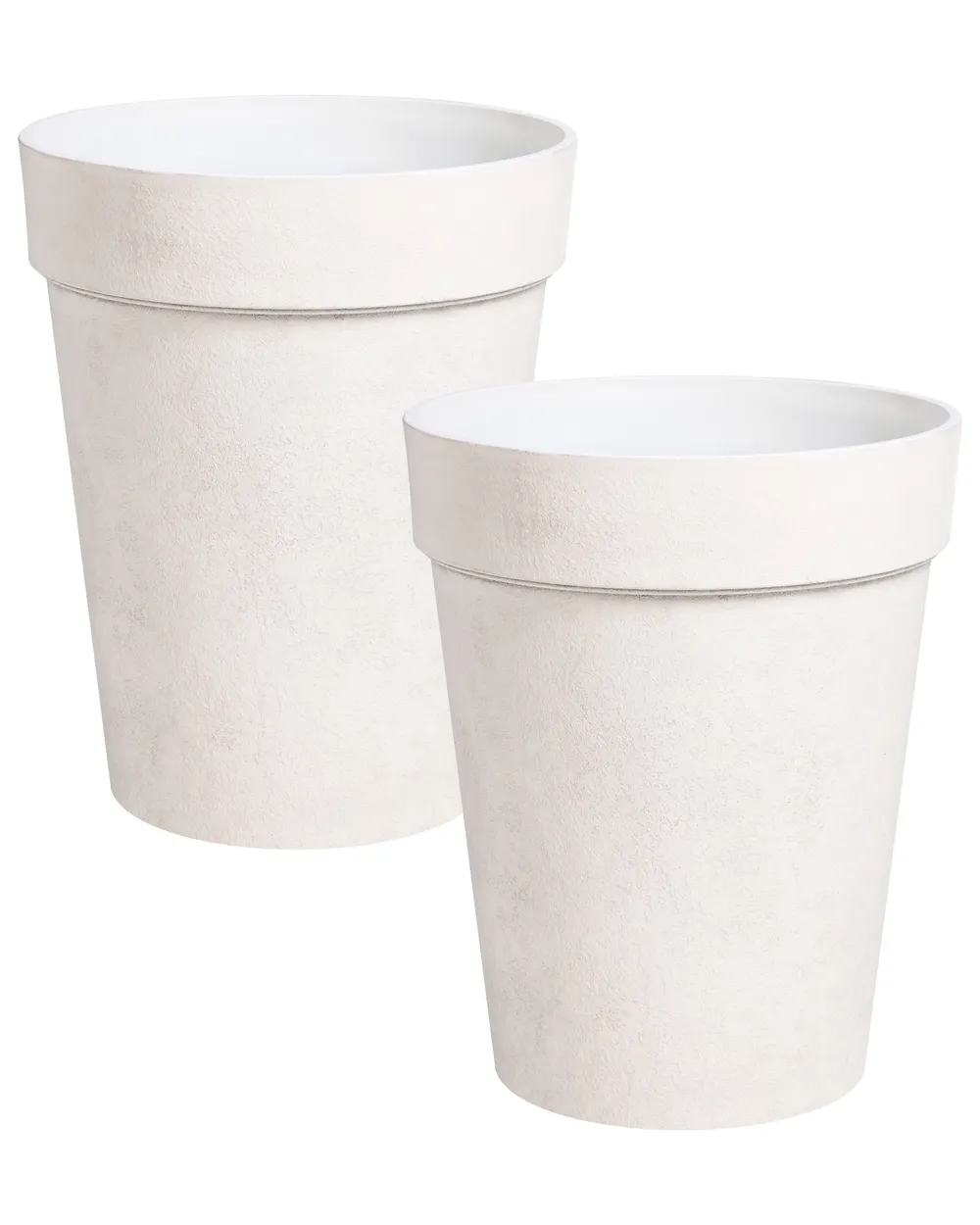 Kétdarabos virágcserép szett TROLLIUS 41 cm Bézs_1133008