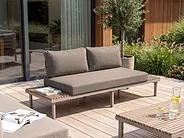 Divano da giardino 2 posti FIVIZZANO Legno d'acacia Beige_1159408