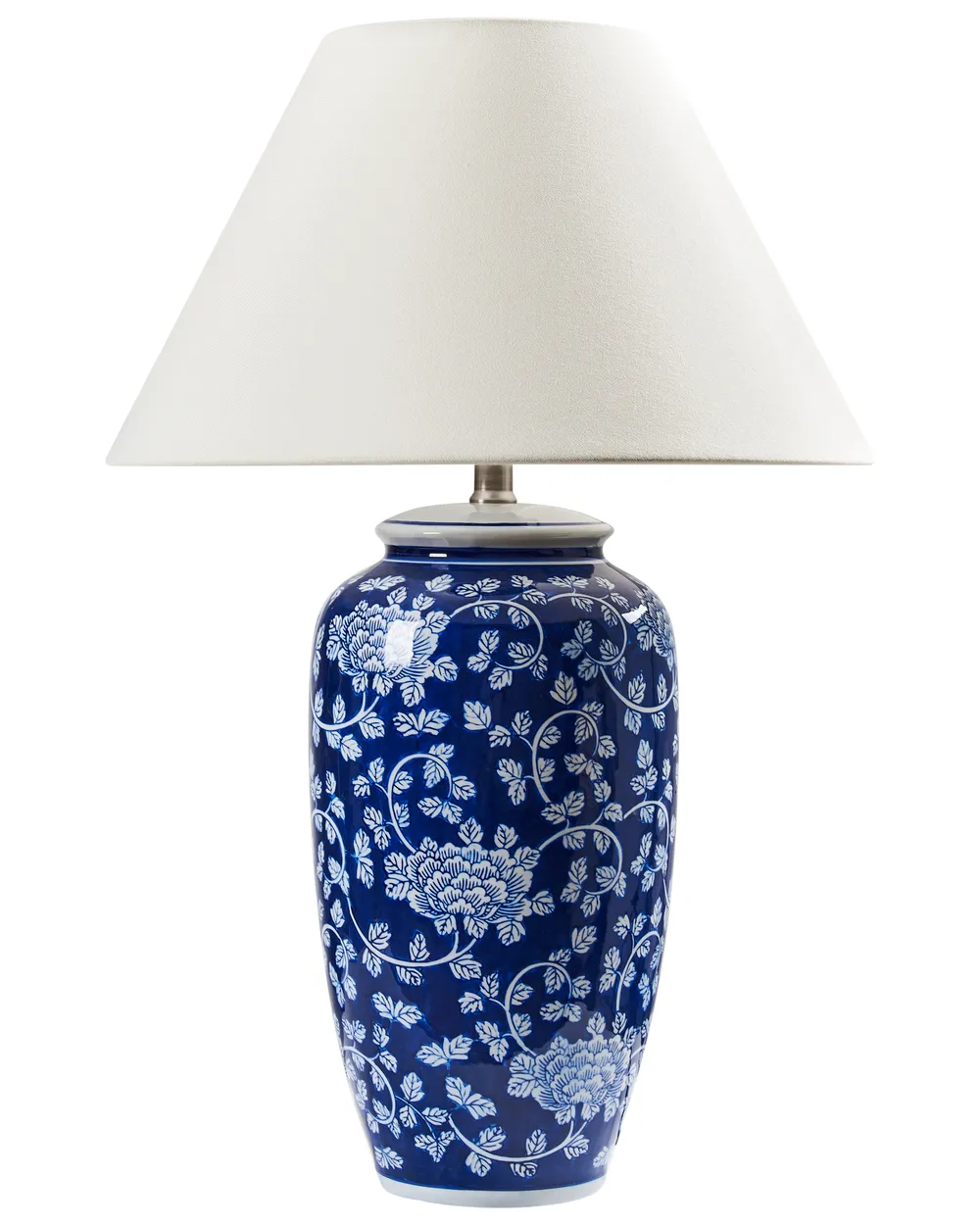 Lampa stołowa ANGELES Porcelana Niebieski