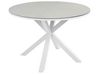 4 Seater Aluminium Garden Dining Set Glass Top White and Grey MALETTO/COSOLETO_938248