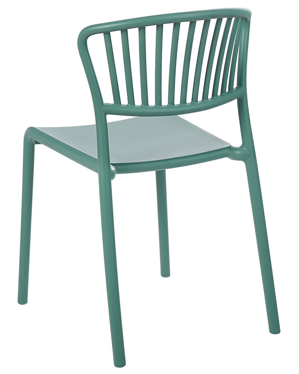 Green plastic dining chairs discount