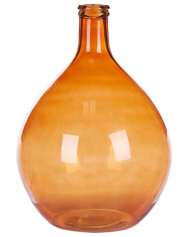Dekoratívna sklenená váza 48 cm zlatohnedá CHATNI