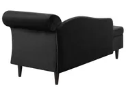 Right-Hand Chaise Longue LUIRO with Storage Velvet Black_769522