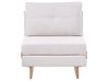 Single Sofa Bed JERSLEV Fabric Off-White