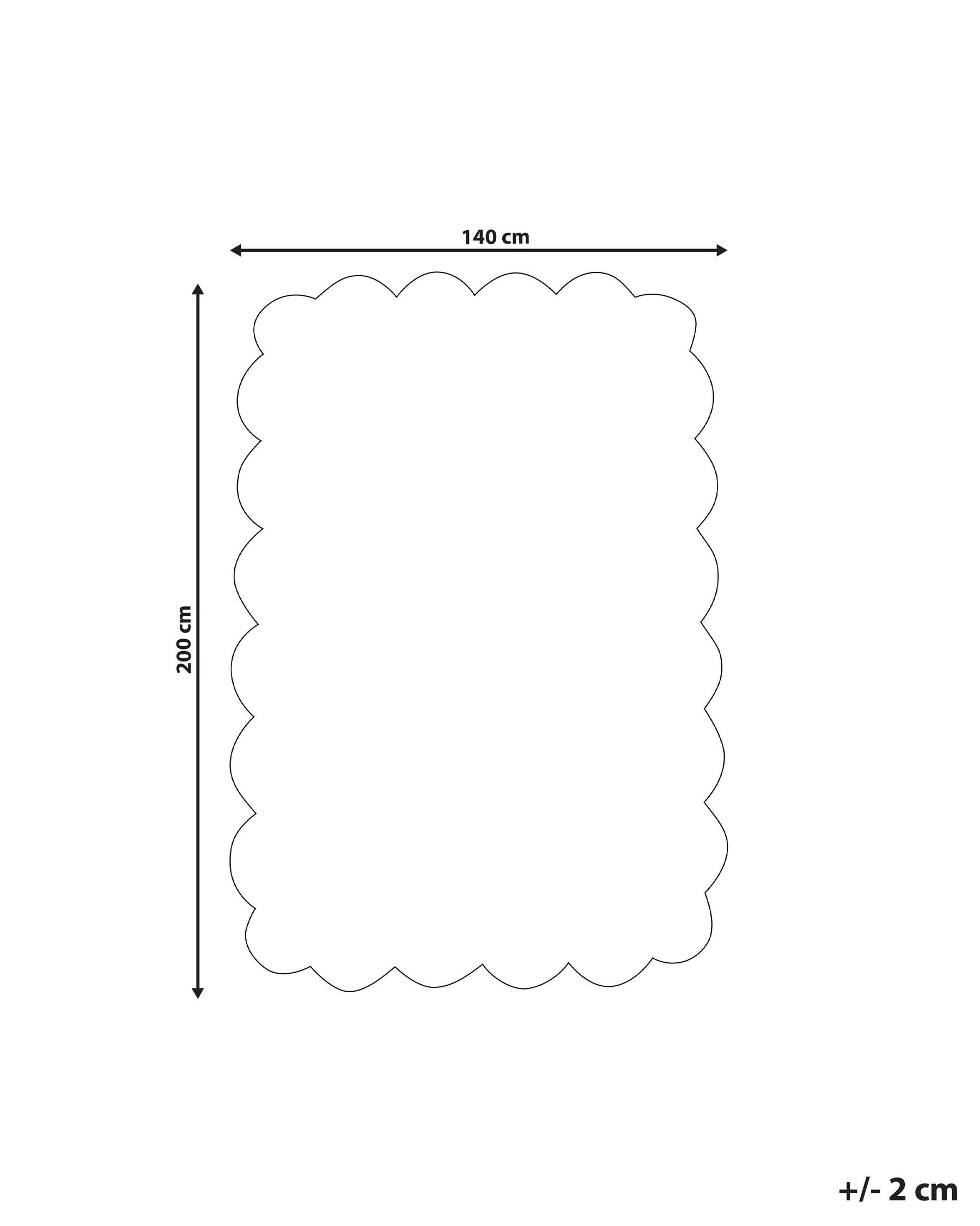 Tappeto per bambini SAREKI Beige 140 x 200 cm Cotone_906834
