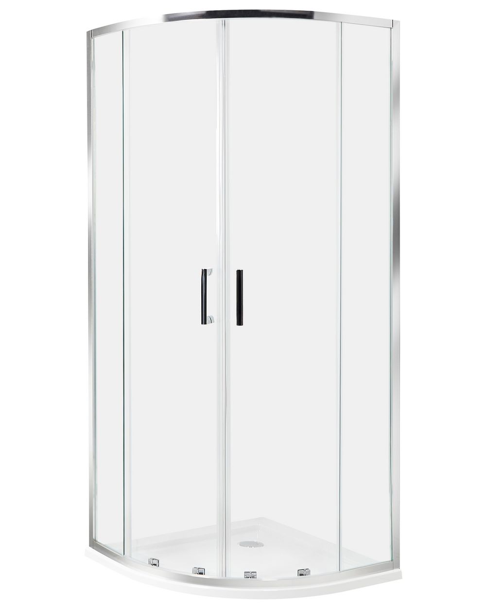 Duschkabine JUKATAN 80 x 80 x 185 cm Silber
