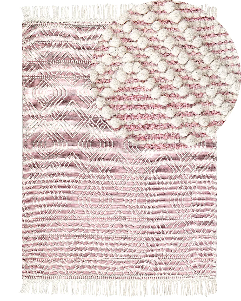 Tapis ADANA Rose 200 x 300 cm Laine
