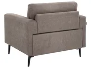Set da salotto 6 posti LOUSTO Tessuto Marrone_1044049
