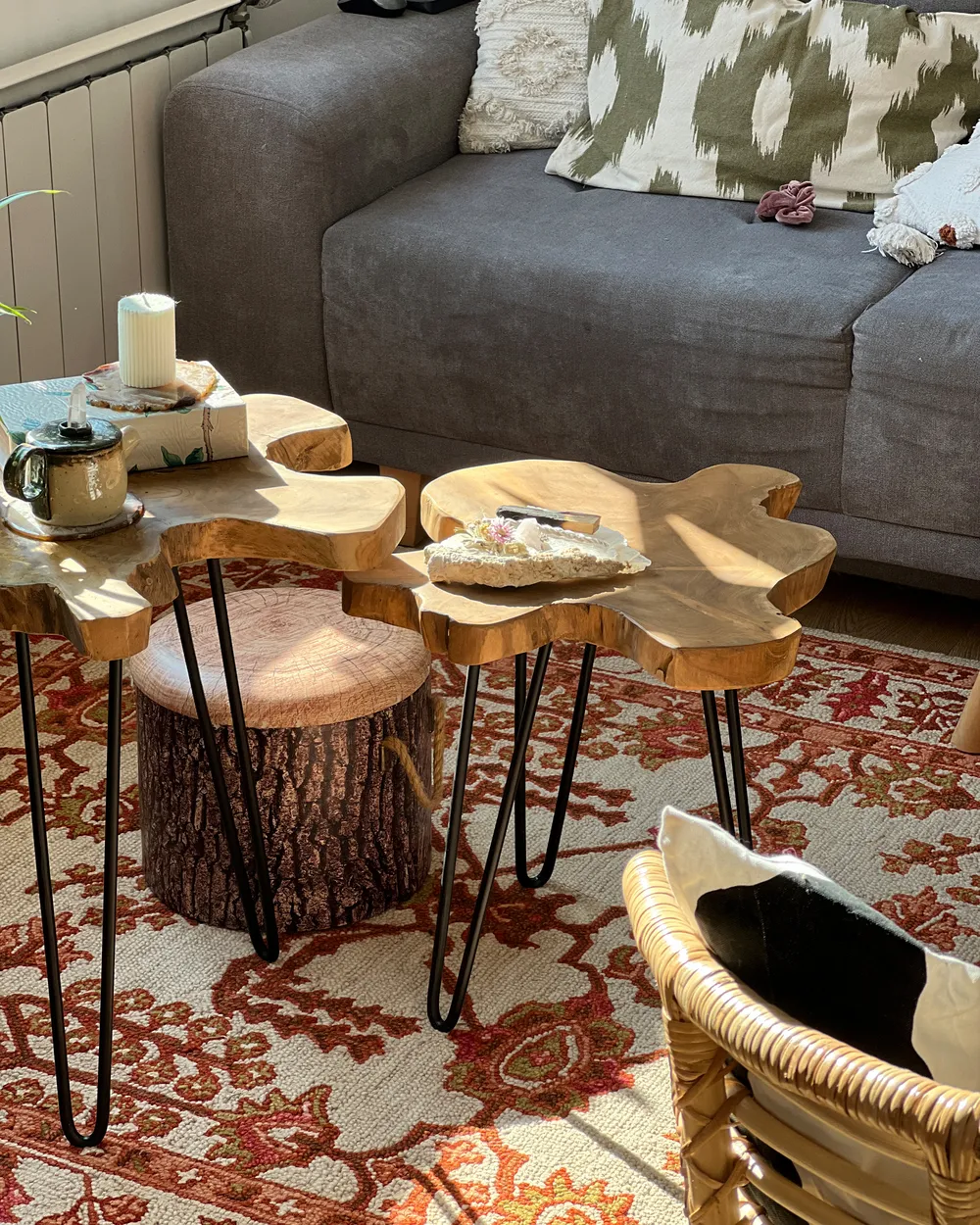 Teak End Tables Set Of Mid-Century Danish Teak Side Tables, Set Of