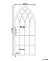 Wandspiegel grau Fensteroptik 50 x 115 cm CASSEL_756456