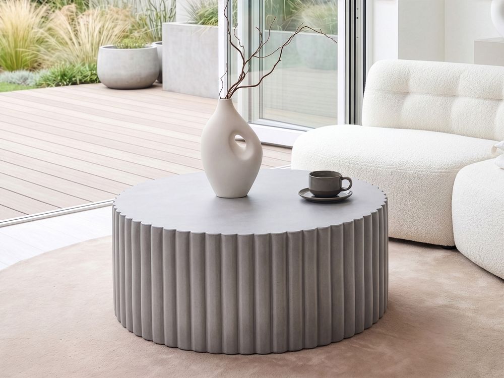 Couchtisch POZZA 117 cm 117 cm Grau