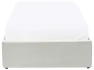 Ottoman Bed without Headboard DINAN Fabric Light Beige 90 x 200 cm (EU Single)_903615