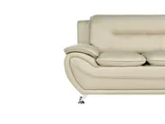 Divano 2 posti LEIRA Pelle sintetica Beige_1058715