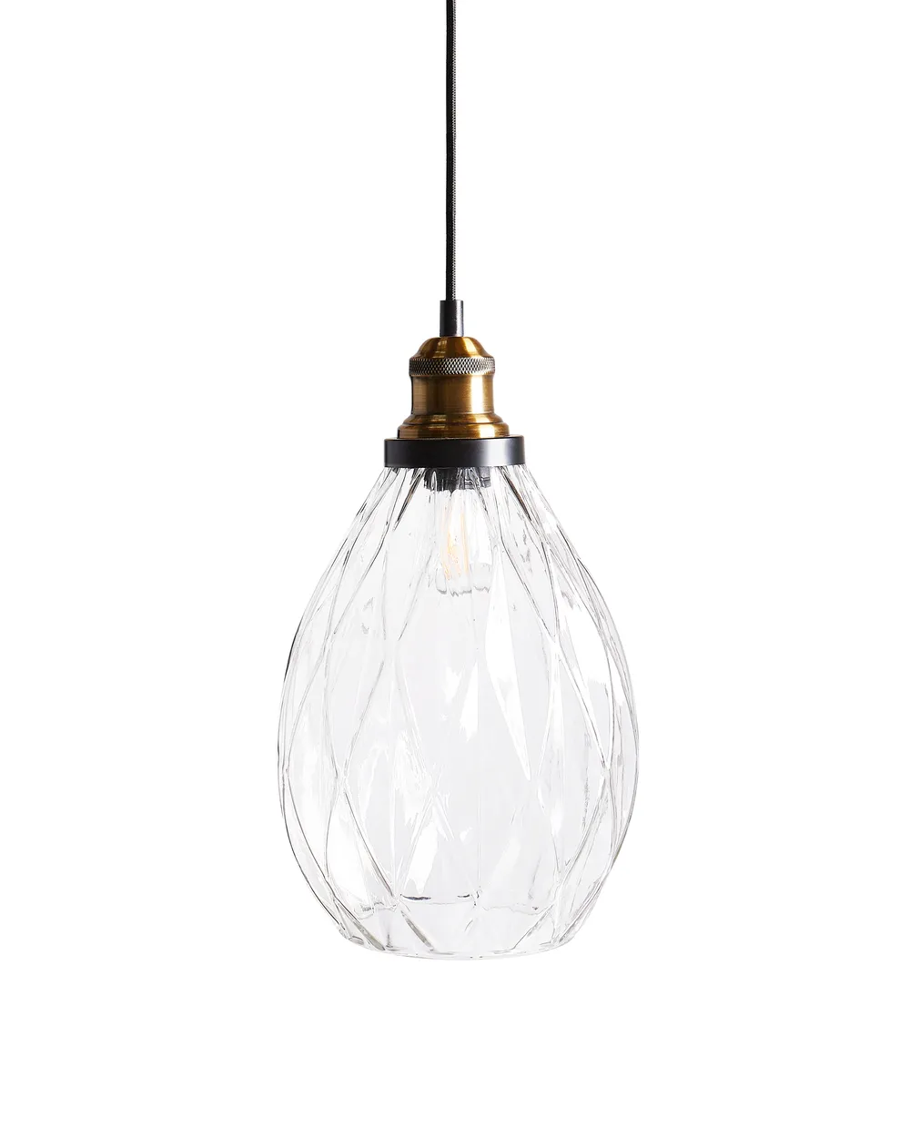 Lampadario A Sospensione LED Bieno In Vetro Opale Bianco – Attacco E27, Diametro 30 Cm - 4