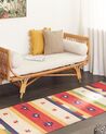 Bavlnený kelímový koberec 80 x 300 cm viacfarebný ALAPARS_869815