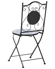 Set of 2 Garden Chairs CHAPECO Folding Metal Black_986284
