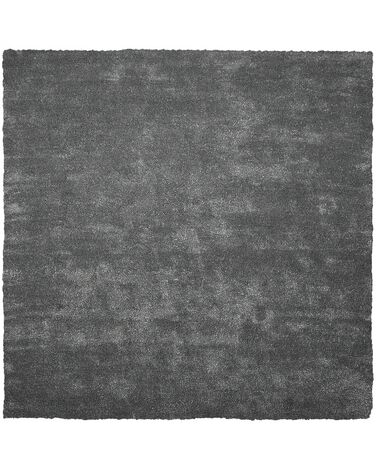 Alfombra gris oscuro 200 x 200 cm DEMRE