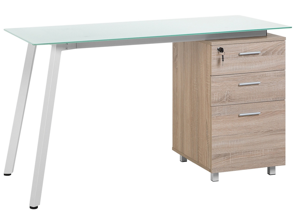 White office table with drawers sale