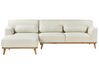 Right Hand Fabric Corner Sofa Off-White SIMOS_927979