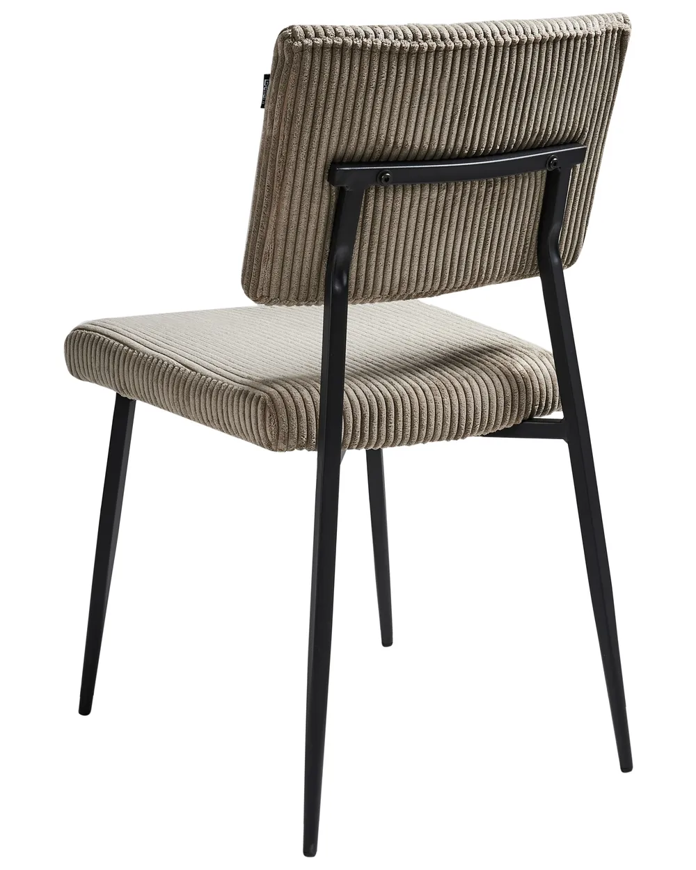 Set of 2 Dining Chairs STURGIS Corduroy Taupe_962567