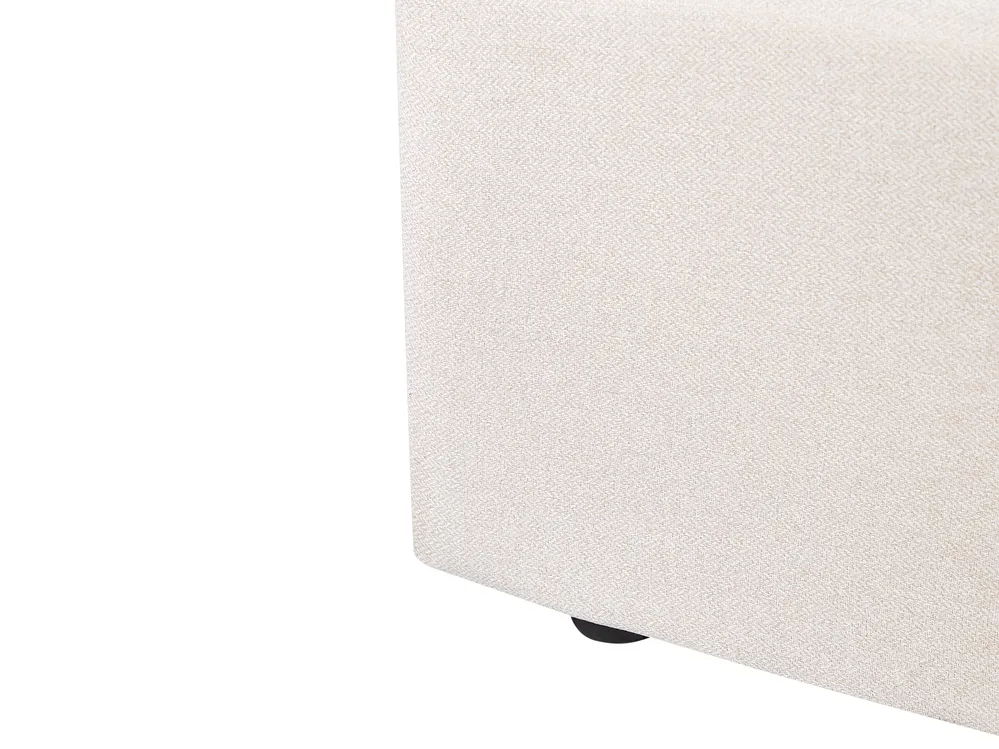 Ottoman Bed LORIENT Fabric Beige 140 x 200 cm (EU Double)_901797