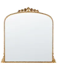 Lustro ścienne LIVRY 71 cm 71 cm Metal Złoty_900149
