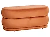 Upholstered Bench ELLENDALE Velvet Orange