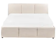 Bett mit Stauraum BOUSSE Bouclé Cremeweiss 140 x 200 cm_980050
