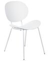 Sada 2 jídelních židlí bílé SHONTO_861831