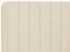 Seng 140 x 200 cm fløyel beige LUNAN_929259