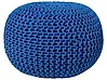 Pouffe CONRAD Cotton Navy Blue
