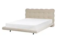 Bed Boucle SOULISSE 140 x 200 cm (EU Double) Beige_1129739