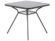 Stolik bistro LIVO 80 cm 80 cm Szkło Czarny_729414