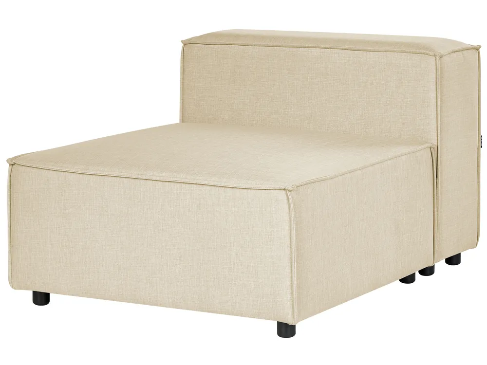 Modular Corner Sofa 2 Seater APRICA Faux Linen Beige Right Hand_856946
