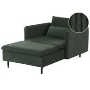 Chaise Longue EGERIS Corduroy Dark Green_1067099