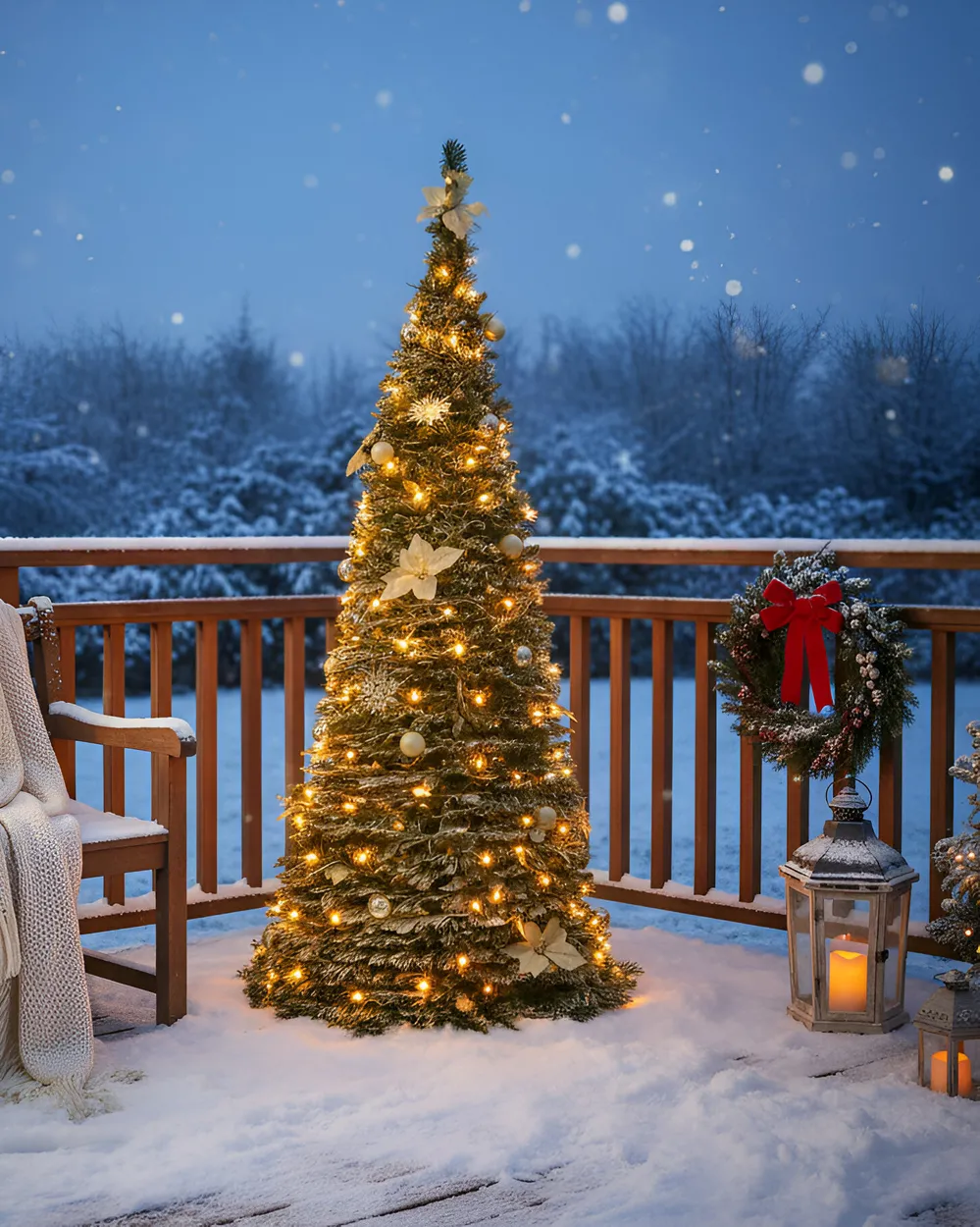Knstlicher Weihnachtsbaum mit Schnee klappbar LED FIRVANA 185 cm Wei -  Beliani.fr