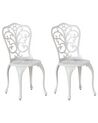 Lot de 2 chaises de jardin blanc TRIORA_931752