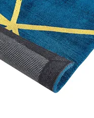 Tappeto HAVZA Blu 80 x 150 cm Viscosa_806547