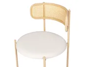 Set of 2 Dining Chairs ANDOVER Metal Light Beige_888195