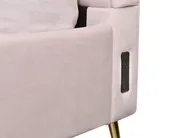 Bett mit Lattenrost Samtstoff MIRIBEL 180 x 200 cm Pastellrosa_870558
