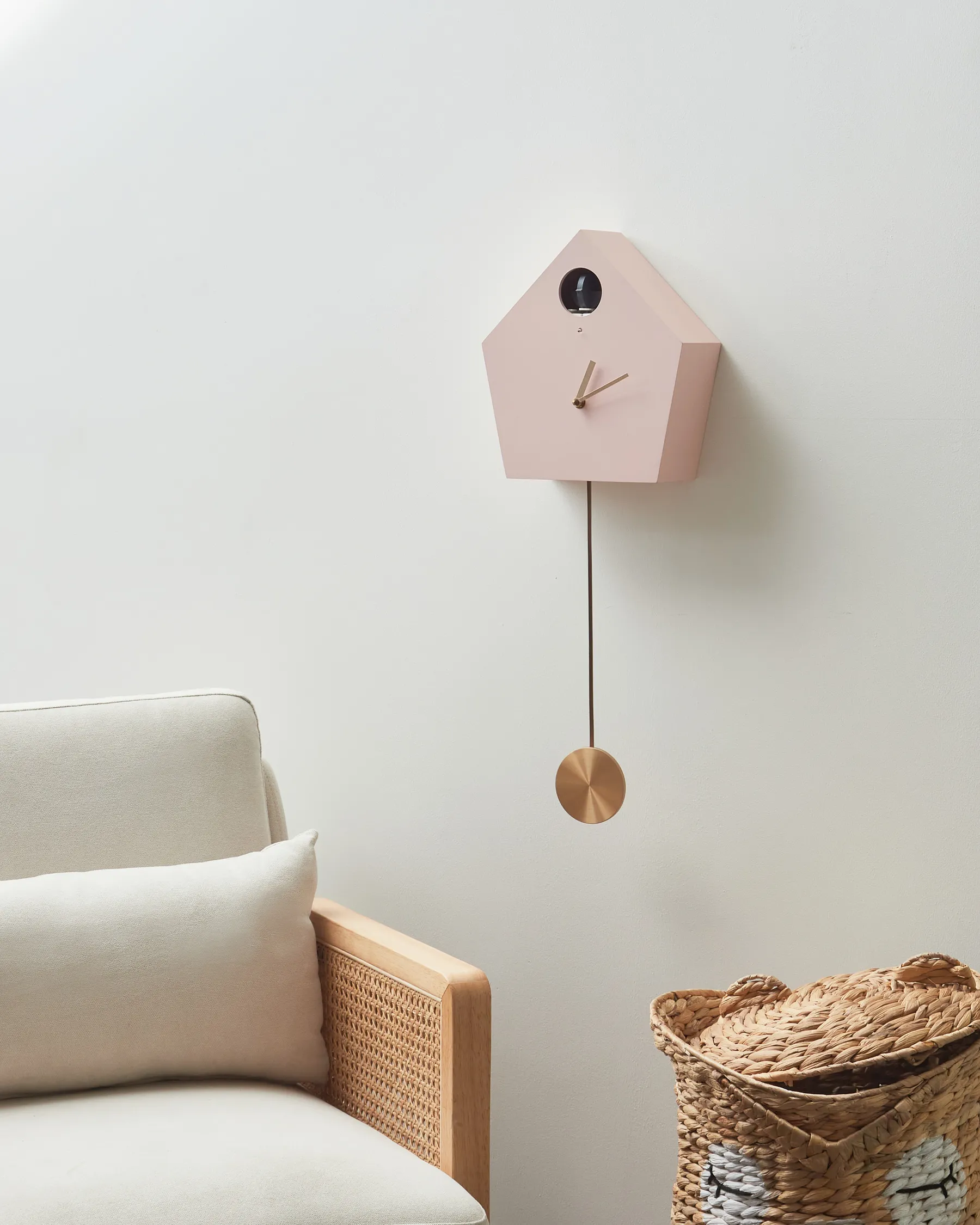 Wall Clock ARBAZ 24 cm Pink_940763
