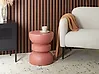 Table d'appoint FALIRO 37 cm 37 cm Effet terrasse Rouge