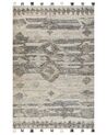 Tappeto kilim lana grigio 200 x 300 cm ARATASHEN_860052
