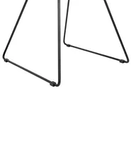 Set of 2 Dining Chairs AURORA Metal Black_792312