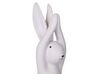 Set di 3 statuette decorative ceramica bianco BREST_798718