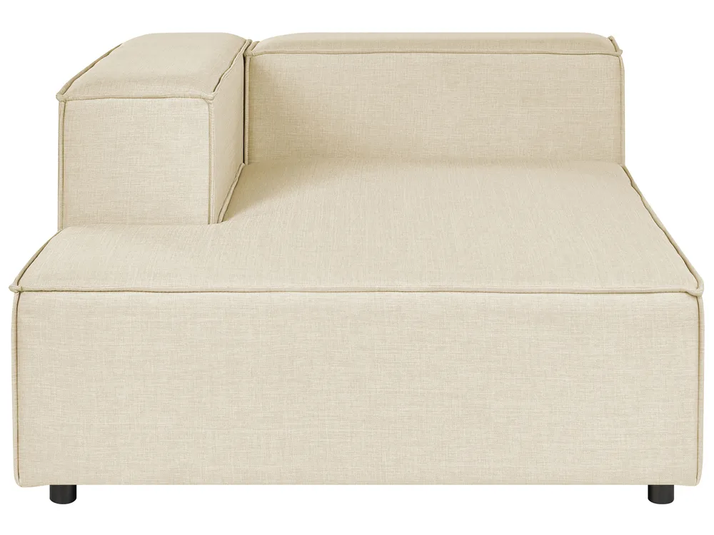 Canapé 2 Places Design Rétro 150cm Beige Lin