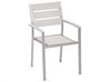 Zestaw ogrodowy stół i 6 krzeseł biały VERNIO_539323