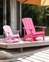 Záhradná stolička ružová ADIRONDACK_918250